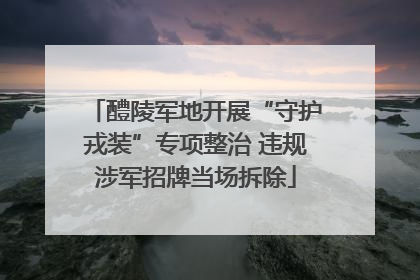 醴陵军地开展“守护戎装”专项整治 违规涉军招牌当场拆除